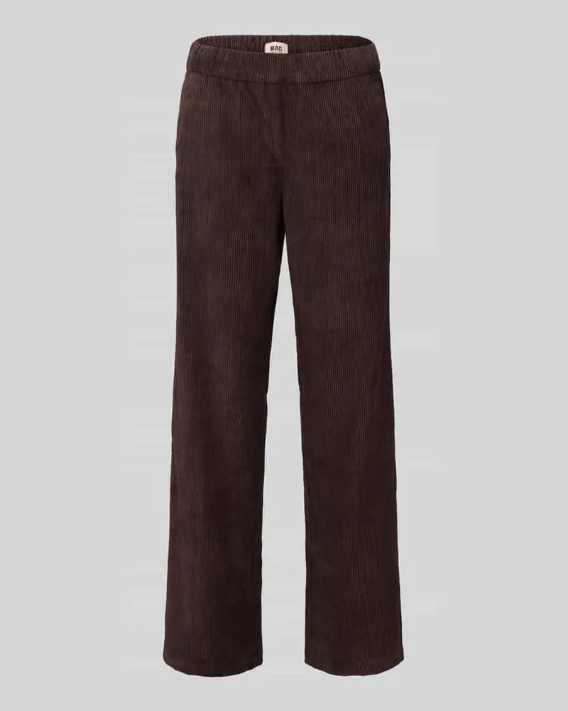 MAC Jeans Weite Hose mit Viskose-Anteil Modell 'CHIARA Dunkelbraun