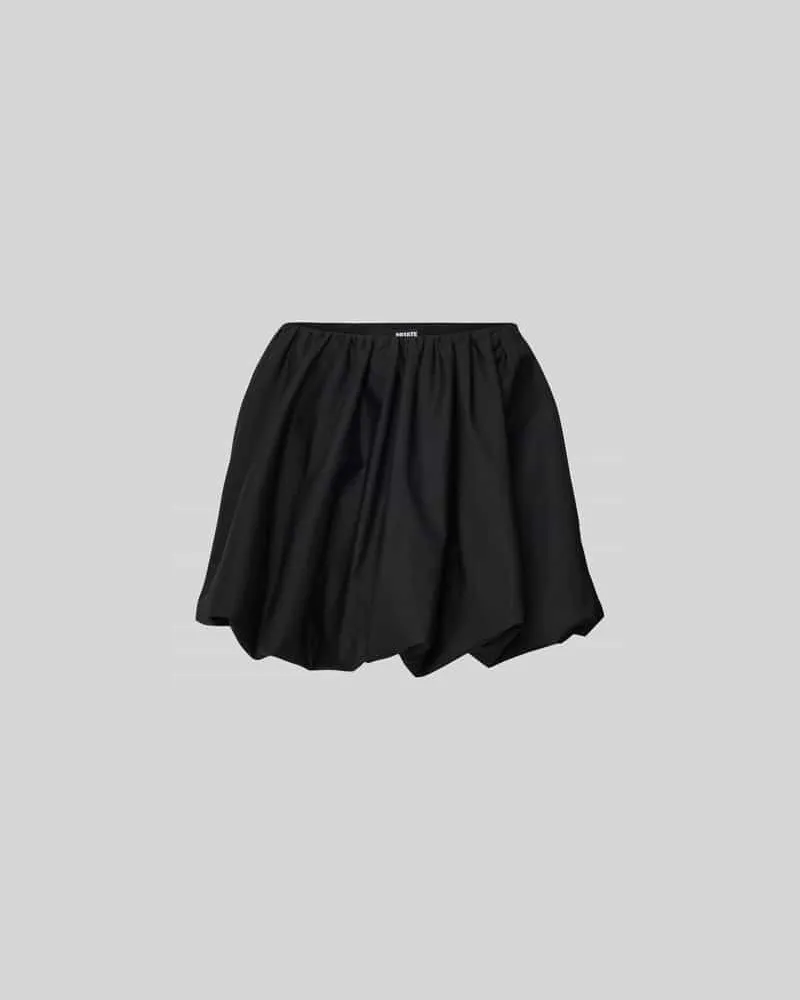 ROTATE Birger Christensen Minirock aus Bio-Baumwoll-Mix Black