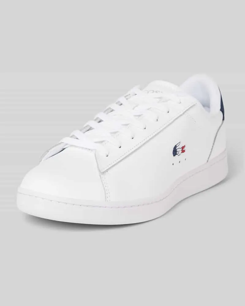 Lacoste Sneaker mit Logo-Stitching Modell 'CARNABY Weiss