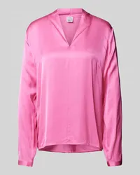 Emily van den Bergh Bluse mit V-Ausschnitt Pink