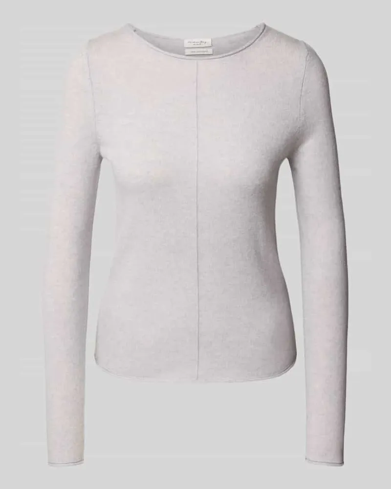 Christian Berg Strickpullover aus reinem Kaschmir Mittelgrau