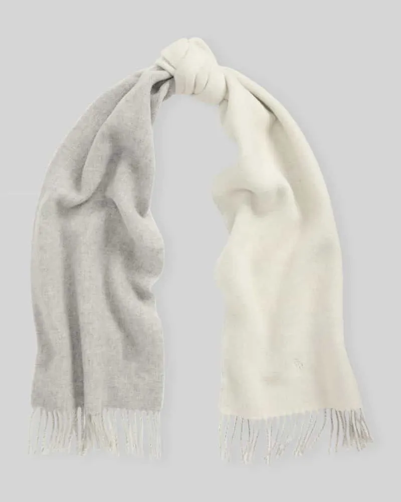 Ralph Lauren Schal mit Fransenabschluss Offwhite