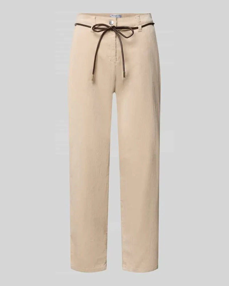 Brax Comfort Fit Weite Hose aus Baumwoll-Modal-Mix Modell 'Carrie Offwhite