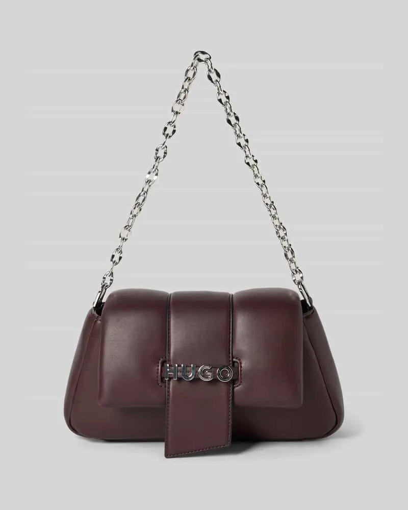 HUGO BOSS Schultertasche mit Kettenhenkel Bordeaux