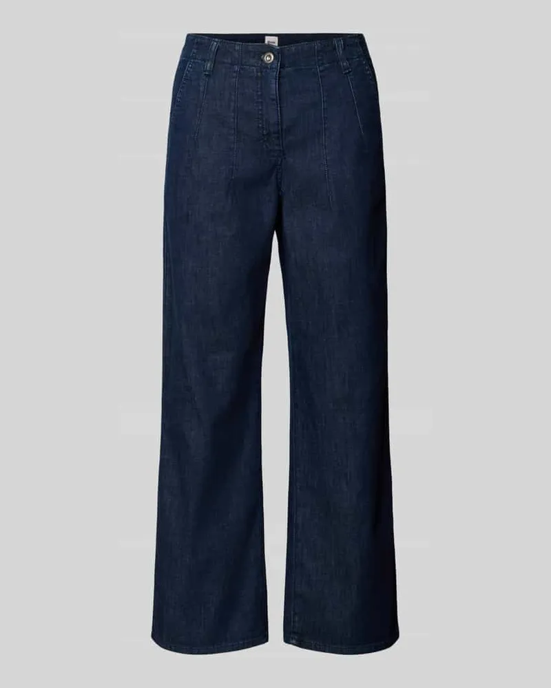 Brax Wide Leg Jeans in verkürzter Passform Modell 'Maine Marine