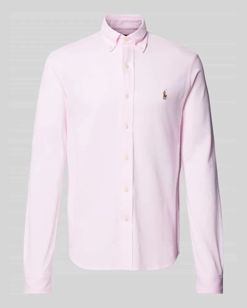 Ralph Lauren Regular Fit Freizeithemd mit Logo-Stitching Rosa