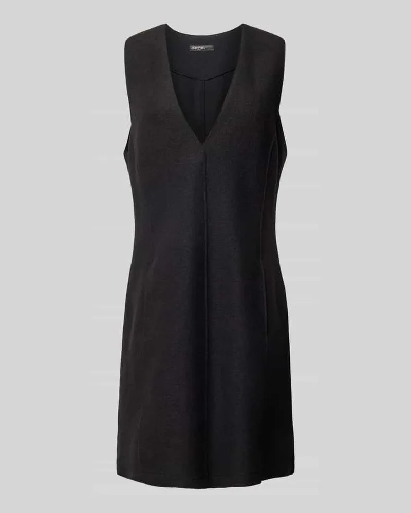 Marc Cain Minikleid mit V-Ausschnitt Black