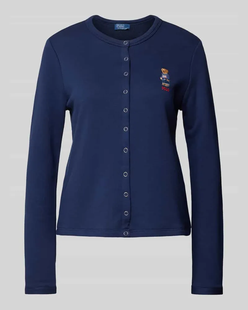 Ralph Lauren Strickjacken mit Logo-Stitching Modell 'TRY Marine