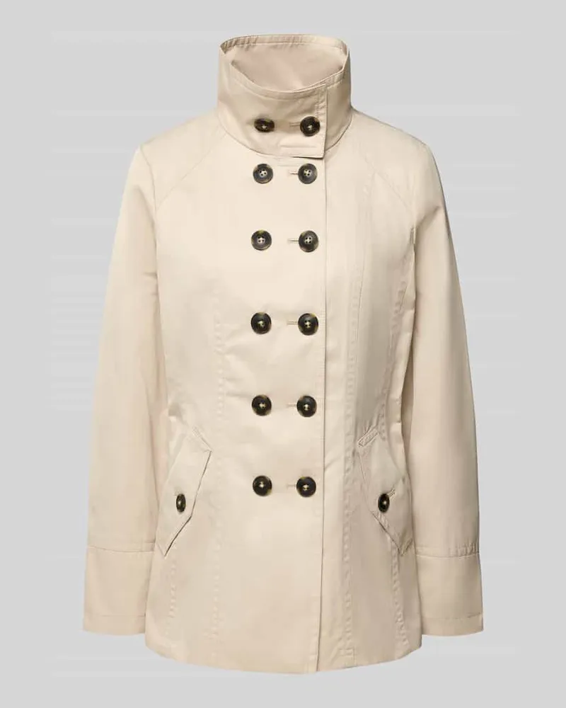 Fuchs Schmitt Jacke mit Stehkragen und Pattentaschen Kitt