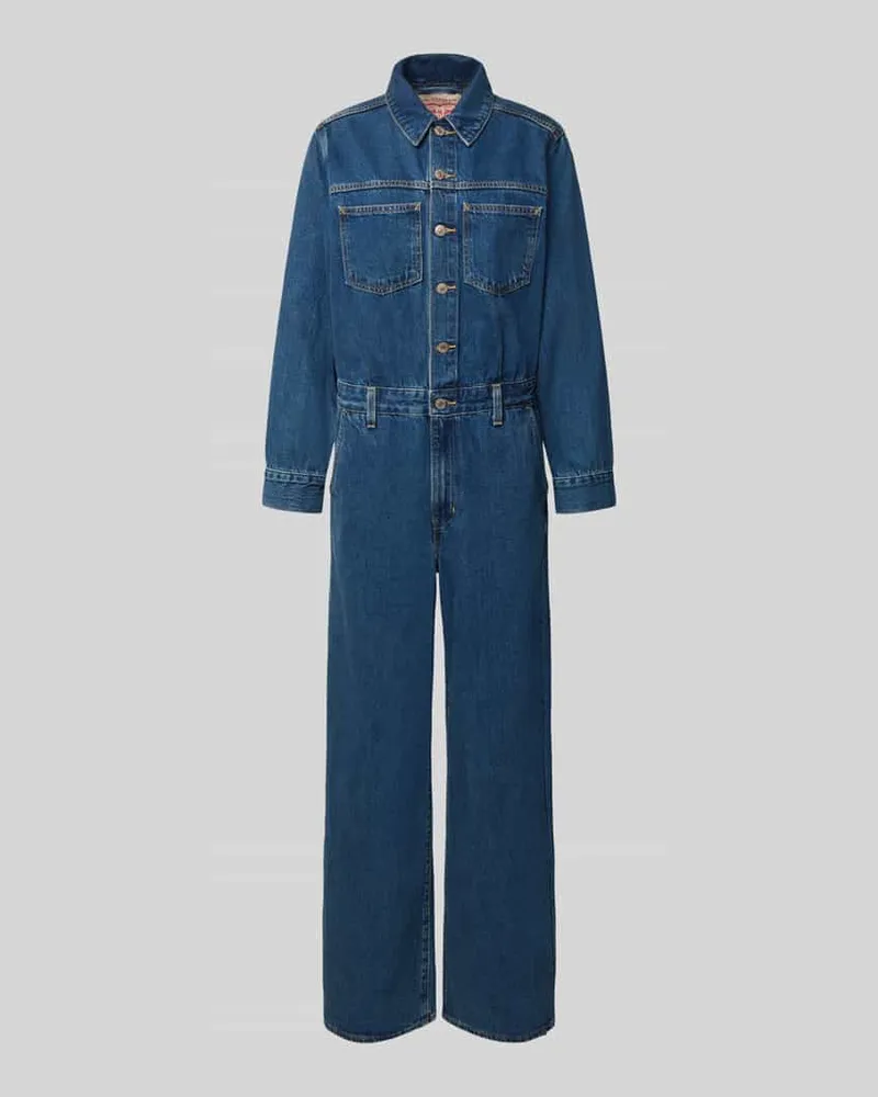 Levi's Regular Fit Jumpsuit aus reiner Baumwolle Modell 'HERITAGE JUMPSUIT H2 26 Dunkelblau