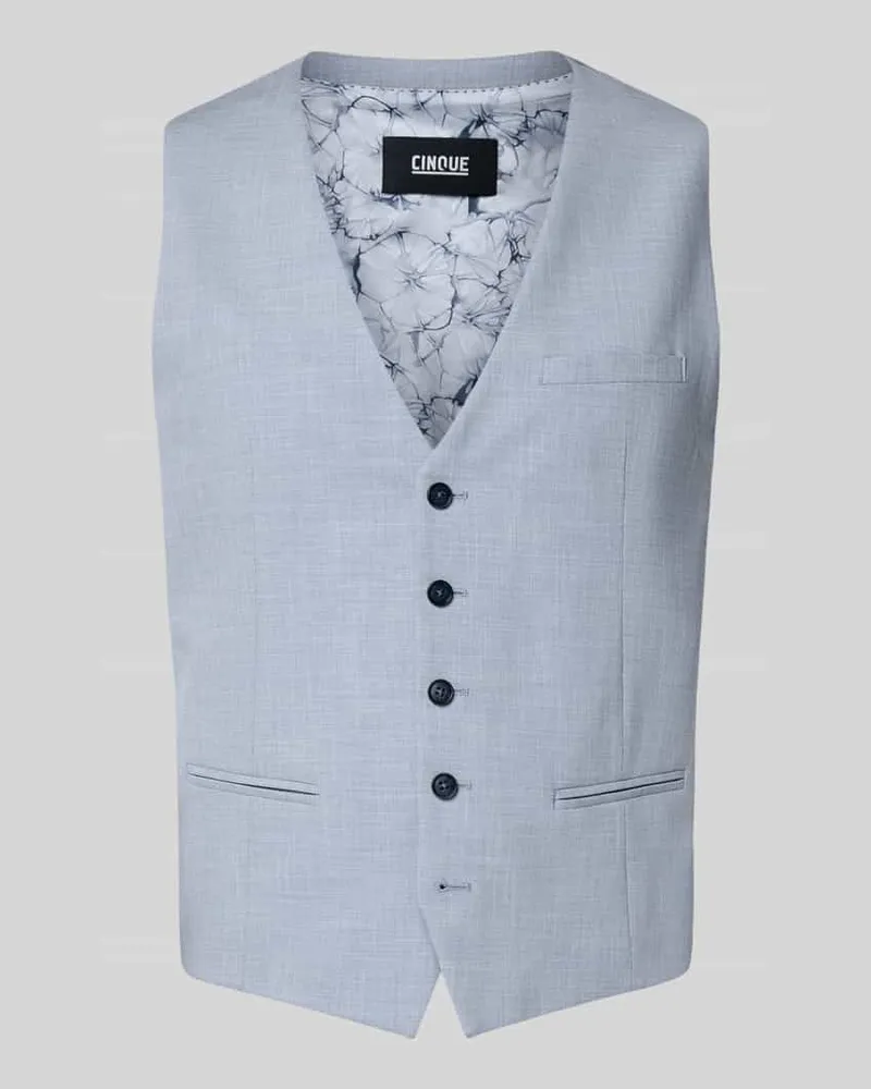 cinque Weste mit Paspeltaschen Modell 'Vitra Hellblau