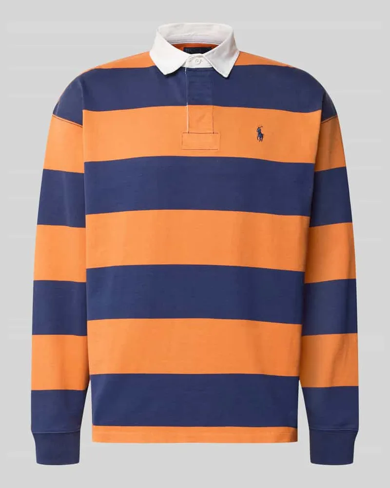 Ralph Lauren Oversized Pullover aus reiner Baumwolle Modell '6/1 Orange