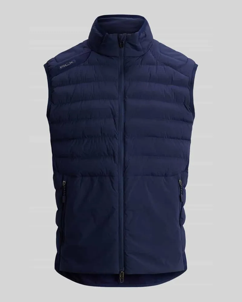 Ralph Lauren Regular Fit Weste mit Logo-Stitching Modell 'PIECE DYED Dunkelblau