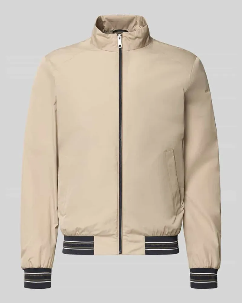 Geox Blouson mit Stehkragen und Reißverschluss Beige