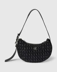 Calvin Klein Pochette in Leder-Optik Modell 'CRESCENT Black