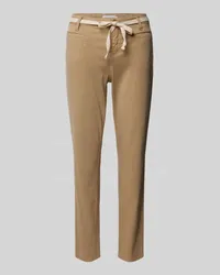 Rosner Slim Fit Stoffhose mit Bindegürtel Modell 'ALISA Camel