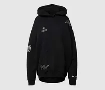 Oversized Hoodie mit Label-Prints