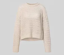 Relaxed Fit Pullover mit Lockmuster