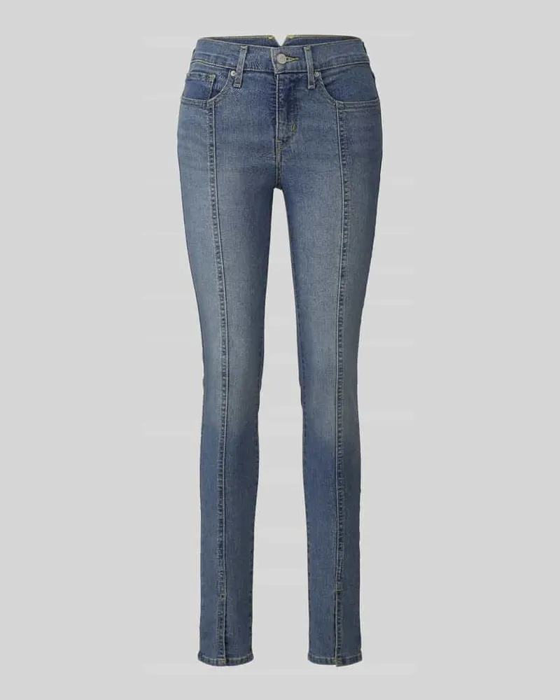 Levi's Skinny Fit Jeans aus Baumwoll-Mix Modell '311 seamed Hellblau