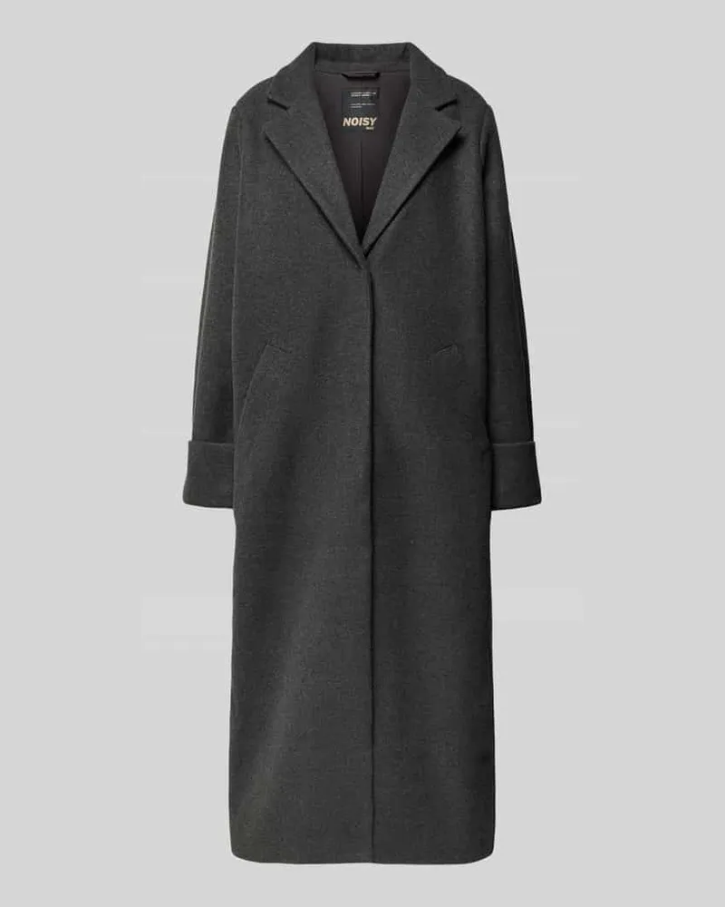 Noisy may Mantel mit Reverskragen Modell 'CADDY Anthrazit