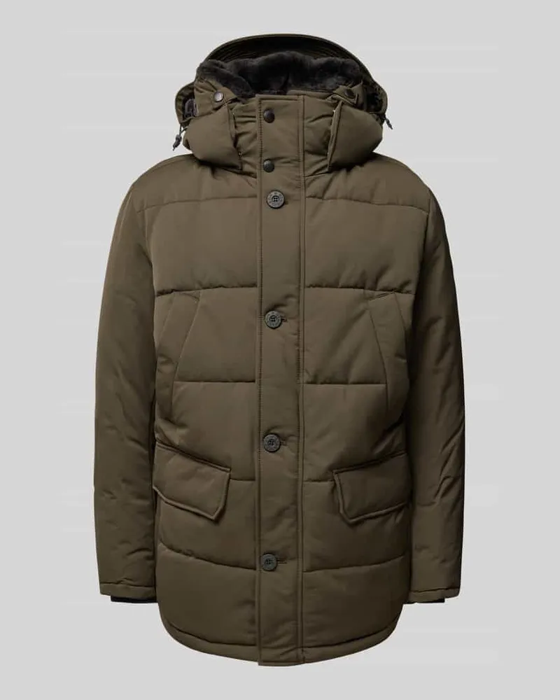 Strellson Steppjacke mit Kapuze Oliv