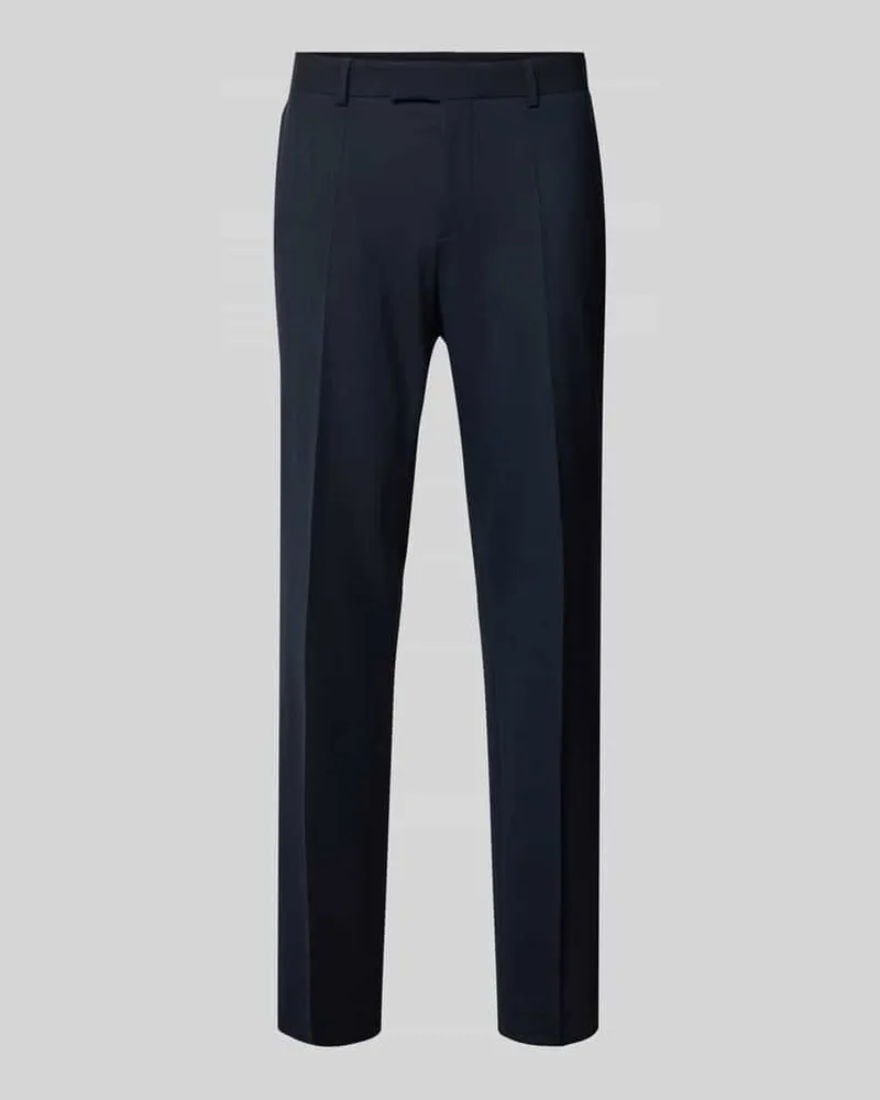 HUGO BOSS Slim Fit Anzughose mit Schurwoll-Anteil Modell 'P-GENIUS Marine