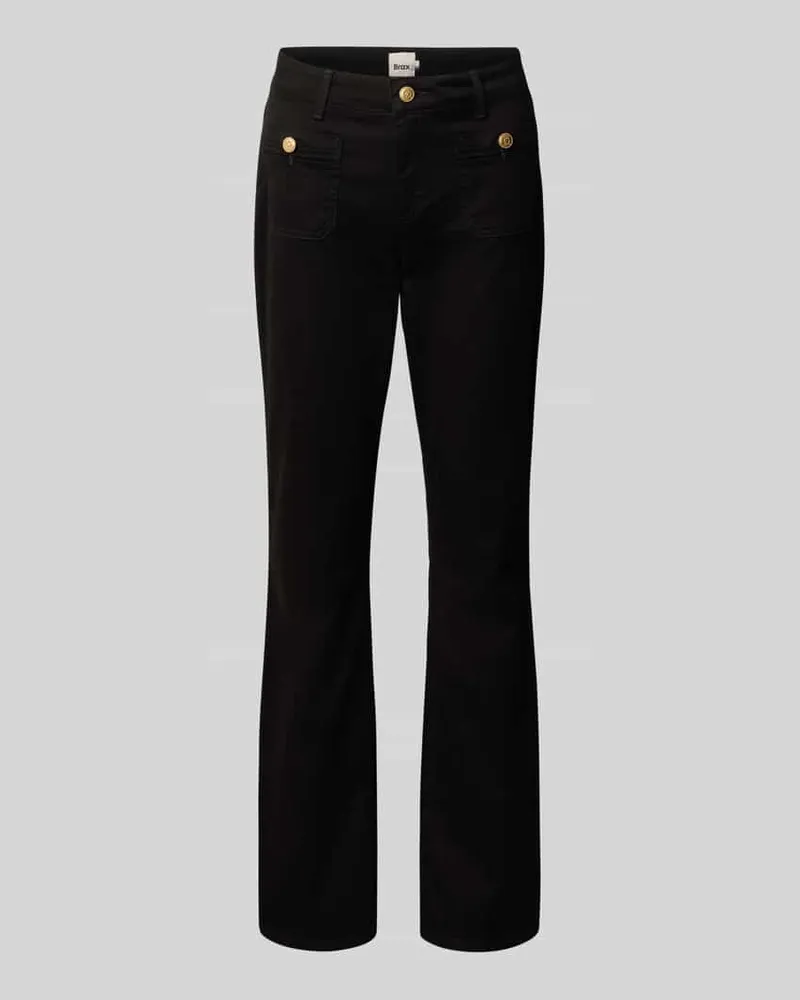 Brax Flared Cut Jeans aus Lyocell-Mix Modell 'STYLE.SHAKIRA Black