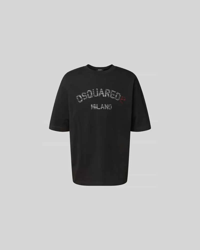 Dsquared2 T-Shirt mit Label-Print Black