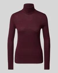 Ralph Lauren Strickpullover mit Rollkragen Modell 'ZOE Bordeaux