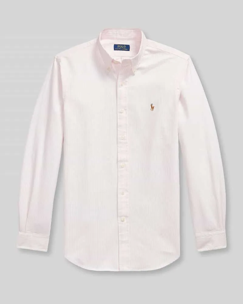 Ralph Lauren Custom Fit Freizeithemd aus reiner Baumwolle Pink