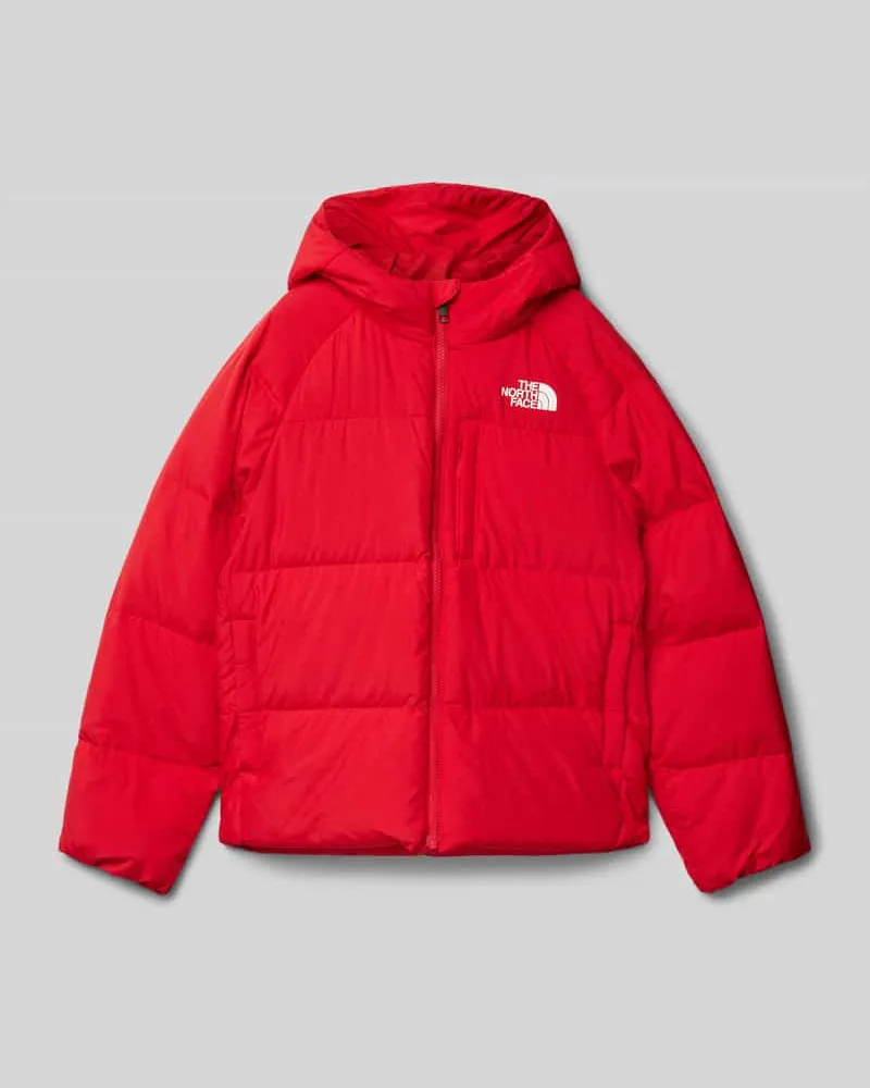 The North Face Daunenjacke mit Label-Print Modell 'NORTH Rot