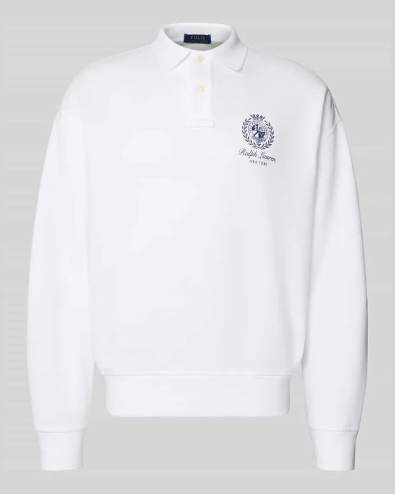 Ralph Lauren Regular Fit Sweatshirt aus Baumwoll-Mix Weiss