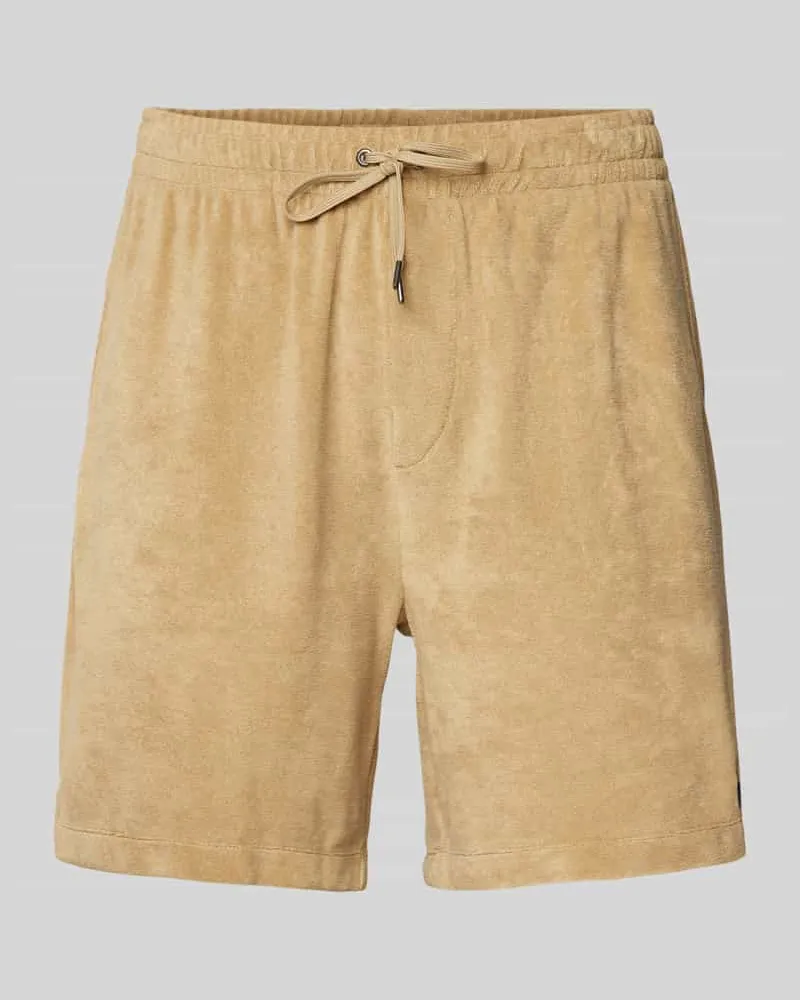 Ralph Lauren Regular Fit Shorts mit Logo-Stitching Beige