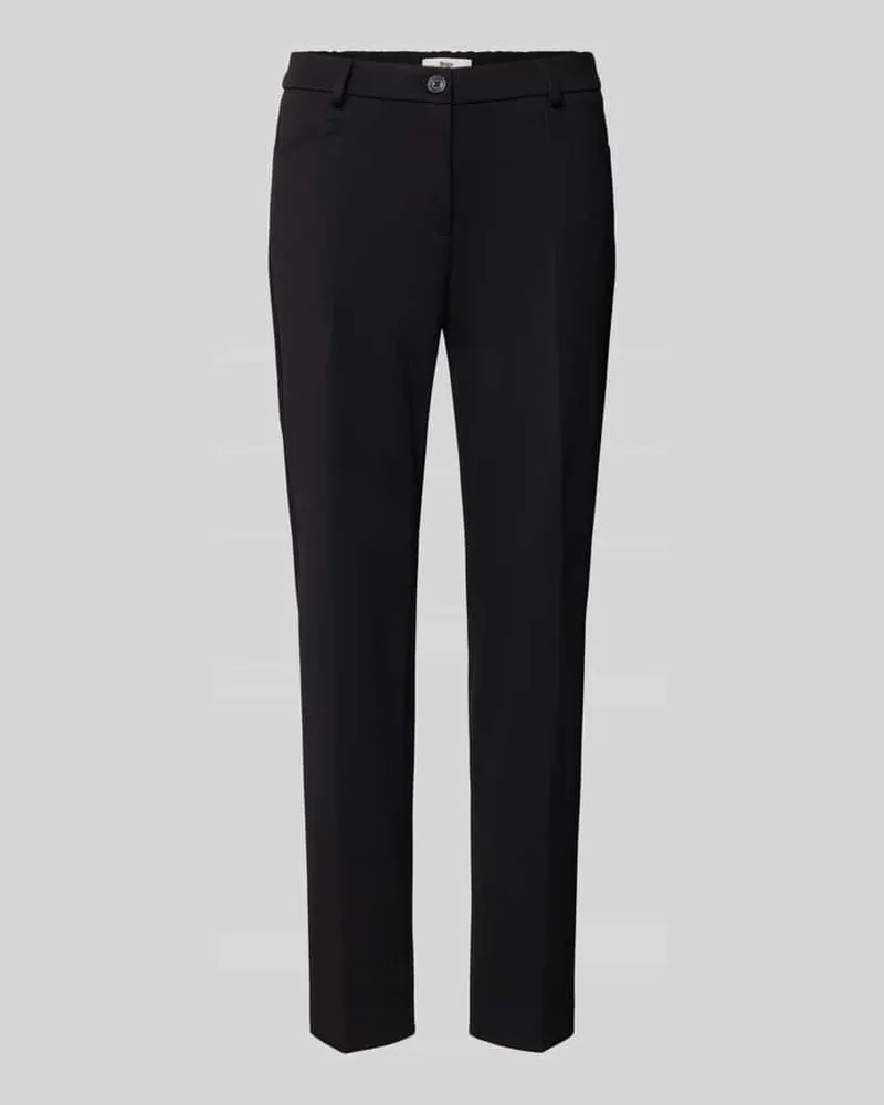 Brax Hose mit elastischem Bund und Bügelfalten Modell 'MARON Black