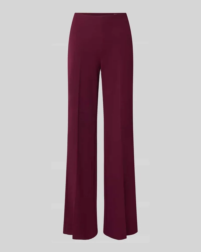 Rinascimento Flared Fit Stoffhose mit Bügelfalten Bordeaux