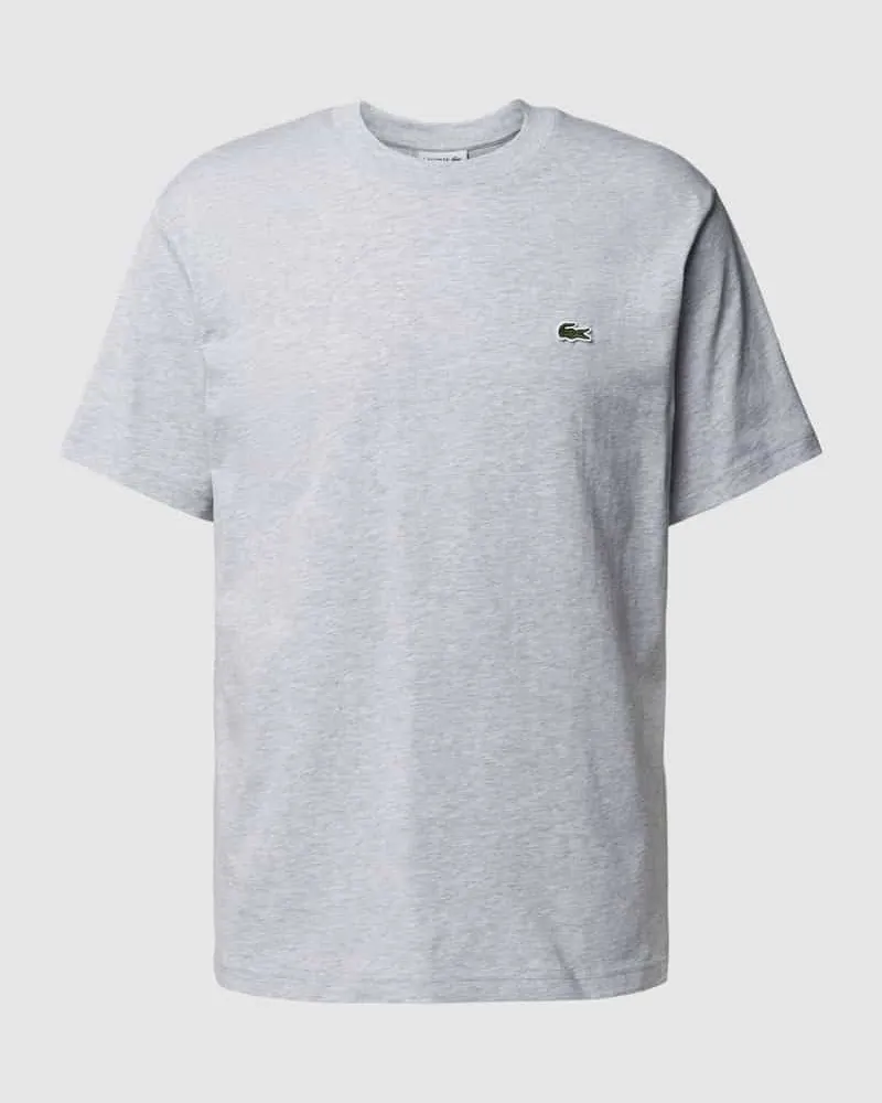 Lacoste T-Shirt mit Logo-Detail Modell 'BASIC ON Hellgrau