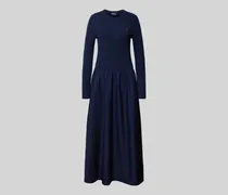 Tailliertes Midikleid aus Lanawoll-Mix mit Kaschmir-Anteil