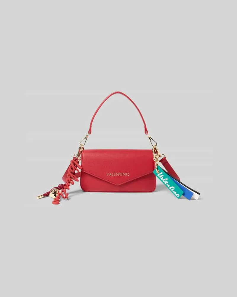 Valentino Bags Handtasche mit Label-Details und Anhängern Modell 'RYTA Rot