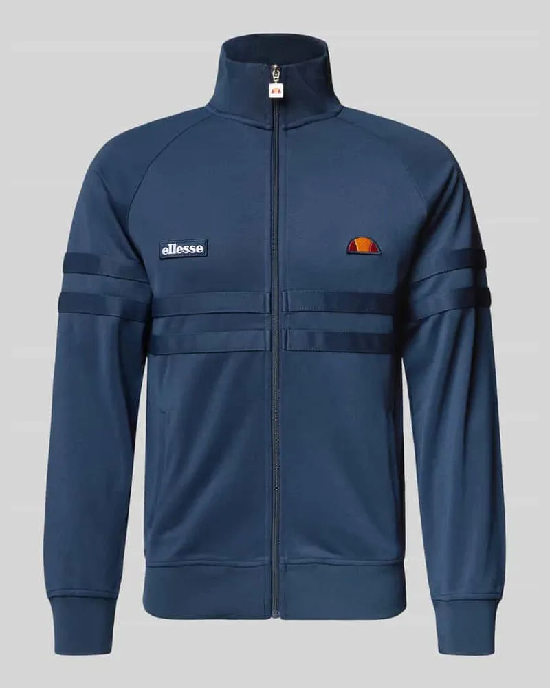 Ellesse Sweatjacke mit Label-Patch Modell 'RIMINI Marine