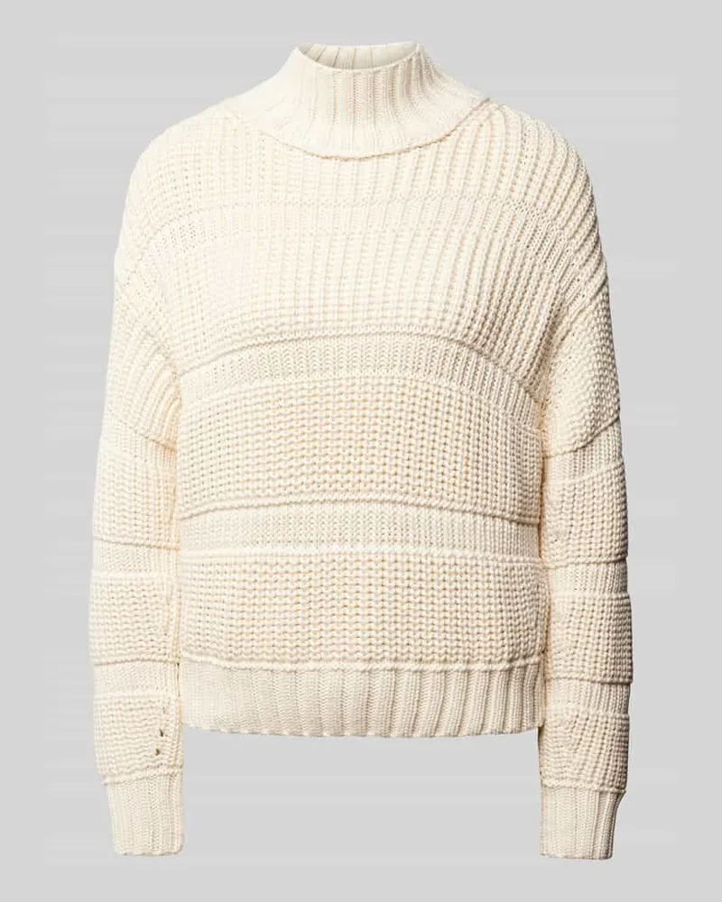 Marc Cain Strickpullover mit Turtleneck Ecru