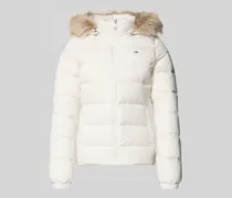 Slim Fit Daunenjacke mit Stehkragen