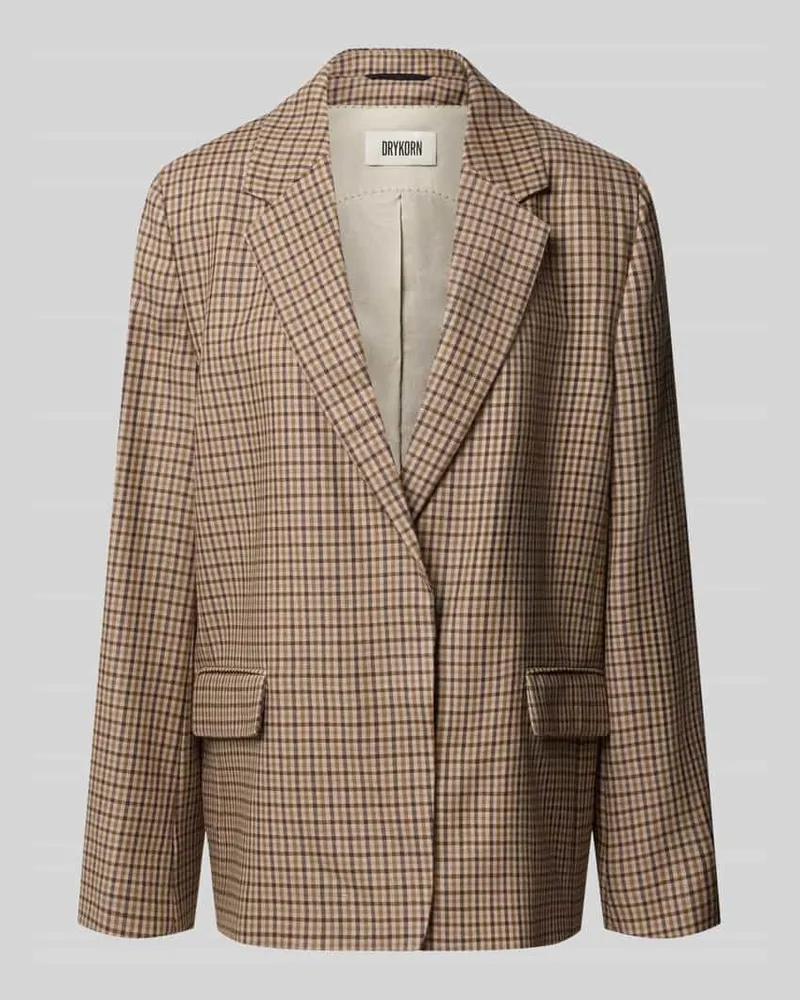 Drykorn Relaxed Fit Blazer aus reiner Schurwolle Modell 'SHENTON Beige
