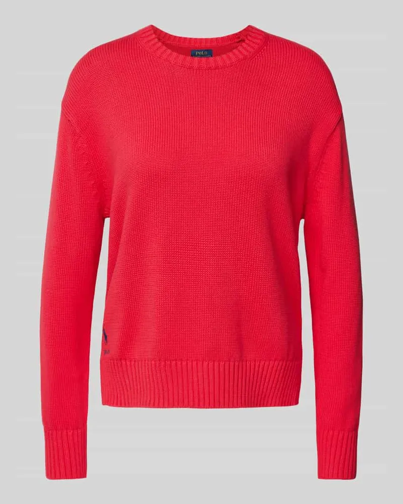 Ralph Lauren Strickpullover mit Logo-Stitching Rot