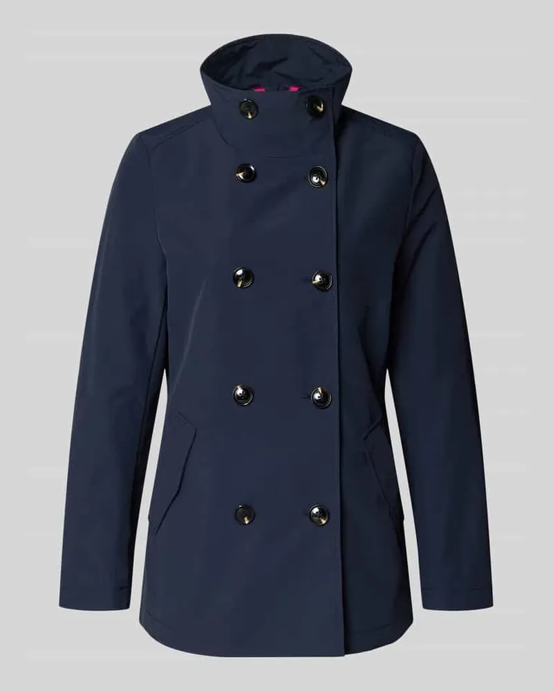 Christian Berg Regular Fit Jacke mit Stehkragen Modell 'Caban Dunkelblau