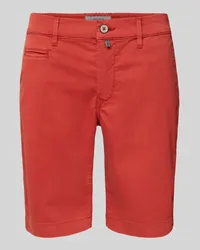 Pierre Cardin Bermudas in unifarbenem Design Rot