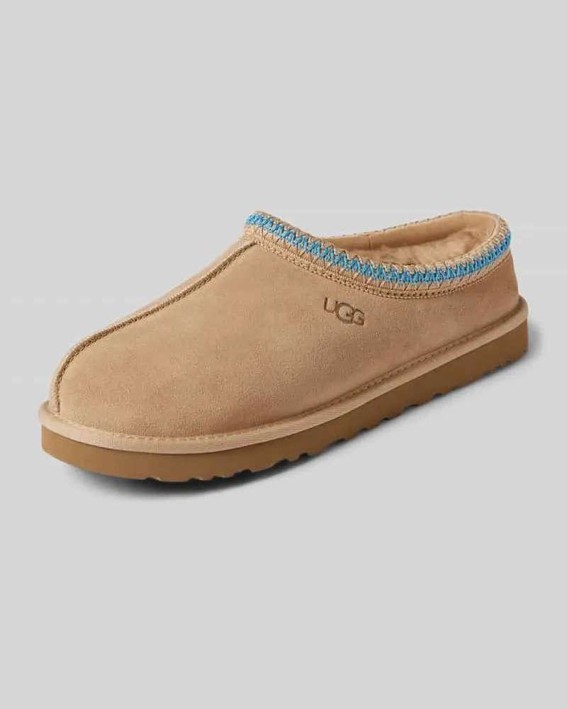 UGG Hausschuhe mit Bordüre Sand
