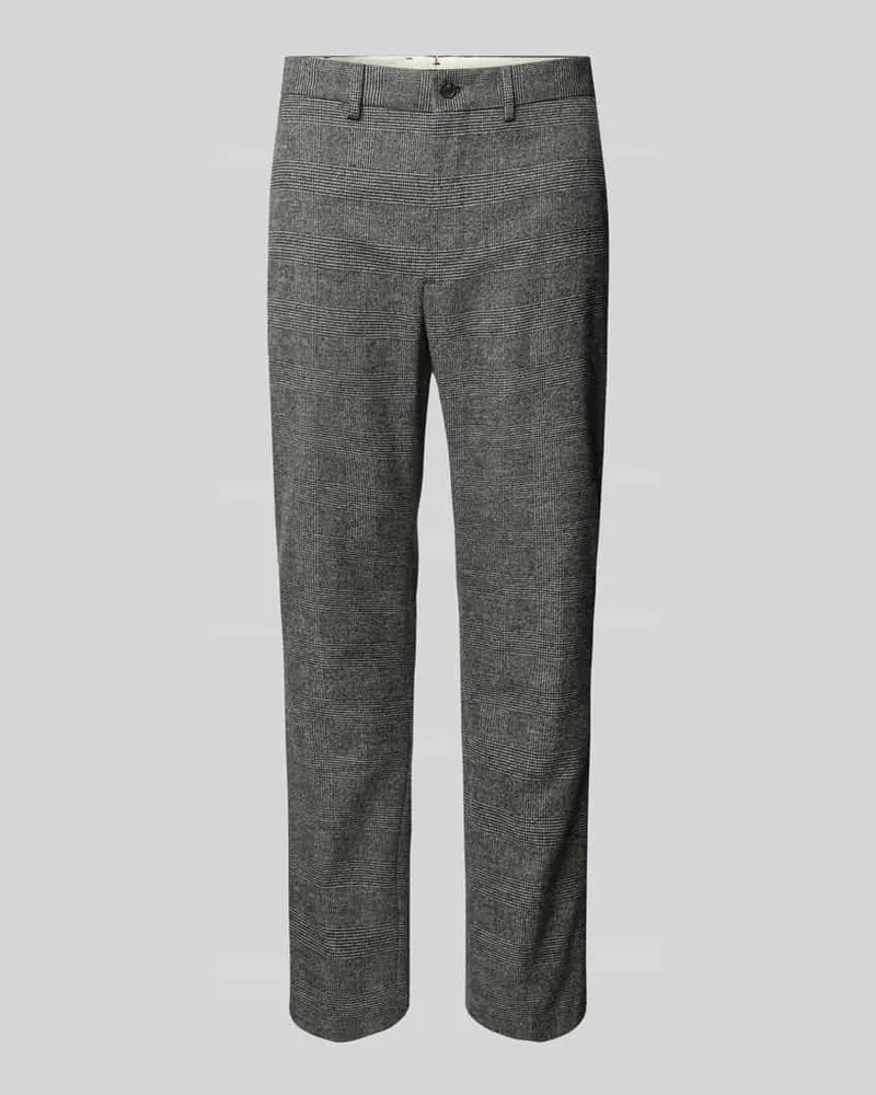 Tommy Hilfiger Straight Leg Stoffhose mit Gesäßtaschen Modell 'DENTON Mittelgrau