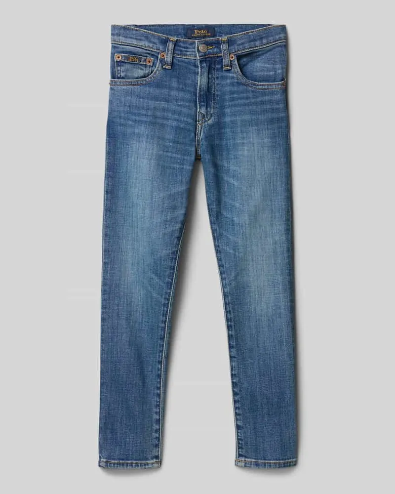 Ralph Lauren Slim Fit Jeans im 5-Pocket-Design Modell 'SULLIVAN Blau