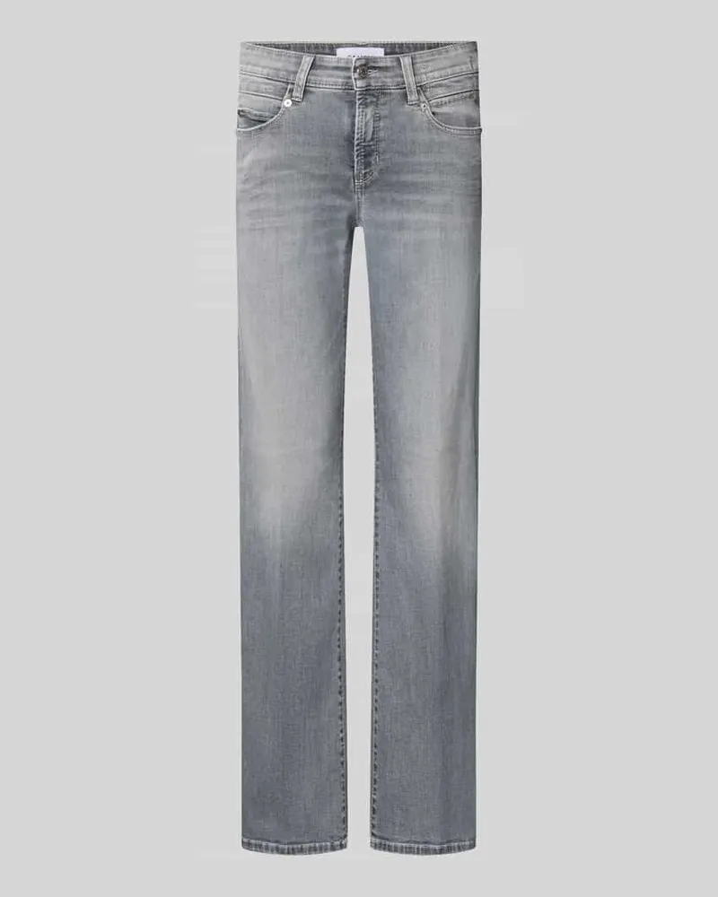 Cambio Bootcut-Jeans aus Baumwoll-Mix Modell 'PARIS FLARED Hellgrau