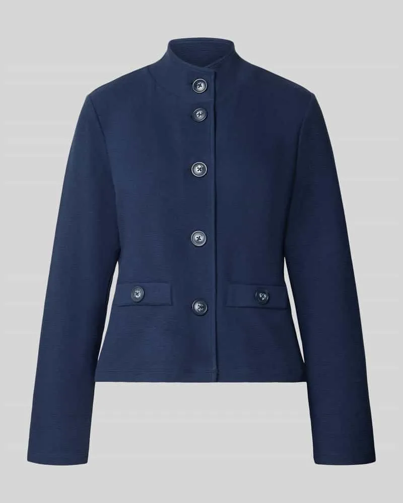 Betty Barclay Regular Fit Kurzblazer aus Baumwoll-Mix Blau
